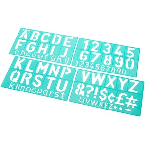 5701221855008 - Buchstabenschablonen-Set grün 5701221855008 4 Stück 5701221855008 - Buchstabenschablonen-Set grün 5701221855008 4 Stück