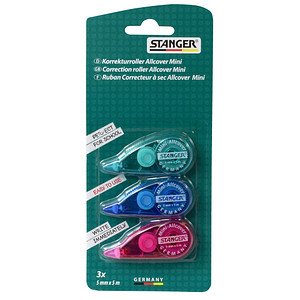 4011886030025 - 3 STANGER Korrekturroller Allcover Mini 50 mm 4011886030025 3 Stück