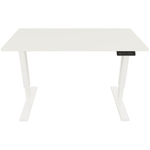 5020073990287 - E-StarterTech elektrisch höhenverstellbarer Schreibtisch weiß rechteckig T-Fuß-Gestell weiß 1400 x 600 cm 5020073990287 Bisle 5020073990287 - E-StarterTech elektrisch höhenverstellbarer Schreibtisch weiß rechteckig T-Fuß-Gestell weiß 1400 x 600 cm 5020073990287 Bisle