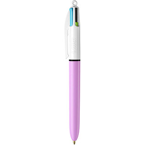 3086123458260 - BIC 4-Farben-Kugelschreiber 4-Colours Fun lila Schreibfarbe türkisblau pink hellgrün lila 1 St 3086123458260 - BIC 4-Farben-Kugelschreiber 4-Colours Fun lila Schreibfarbe türkisblau pink hellgrün lila 1 St