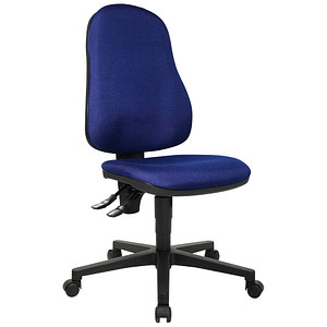 Topstar Bürostuhl Point 60, 8160G26 Stoff blau, Gestell schwarz