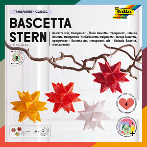 4001868101584 - Faltblätter Bascetta-Stern Mini weiß gelb rot orange Bascetta-Stern-Set 4001868101584 folia 128 Blatt