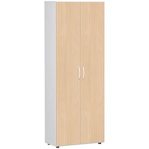 4038933486550 - Aktenschrank Flex S-386002-BW weiß buche 5 Fachböden 800 x 420 x 2160 cm