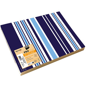 400 PROnappe Platzsets Bajadere Marineblau mehrfarbig 30,0 x 40,0 cm