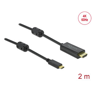 4043619859702 - DeLOCK Aktives USB Type-C zu HDMI Kabel (DP Alt Mode) 4K 60 Hz 2 m (85970)
