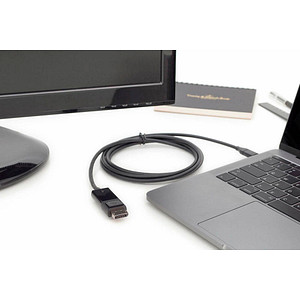 4016032451365 - USB-C® DisplayPort Adapterkabel USB-C® Stecker DisplayPort Stecker 200 m Schwarz AK-300333-020-S Geschirmt doppelt geschirmt USB-C®-Displaykabel 4016032451365 - USB-C® DisplayPort Adapterkabel USB-C® Stecker DisplayPort Stecker 200 m Schwarz AK-300333-020-S Geschirmt doppelt geschirmt USB-C®-Displaykabel