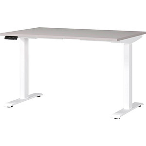 4005949790766 - Sitz-Steh-Schreibtisch JET 7907-617 elektrisch höhenverstellbar 72-120cm (H) 120cmx80cm (BxT) rechteckig kaschmir Weiß 400 4005949790766 - Sitz-Steh-Schreibtisch JET 7907-617 elektrisch höhenverstellbar 72-120cm (H) 120cmx80cm (BxT) rechteckig kaschmir Weiß 400