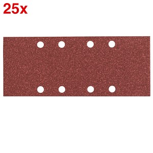 3165140602983 - 25-Teiliges Schleifblatt-Set Für Schwingschleifer 93 X 230 Mm 8 Löcher Körnung 80 2607017099 3165140602983 - 25-Teiliges Schleifblatt-Set Für Schwingschleifer 93 X 230 Mm 8 Löcher Körnung 80 2607017099