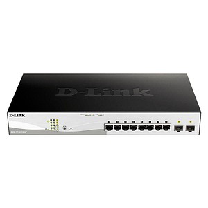 0790069467714 - D-Link DGS 1210-10MP - Switch - L2+ - Smart - 8 x 10 100 1000 (PoE+) + 2 x Gigabit SFP - Desktop an Rack montierbar