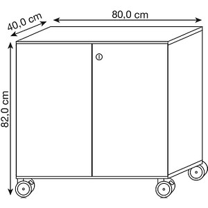 4032062152751 - Rollenschrank TOPAS LINE 2 Ordnerhöhen Türen abschließbar Ahorn-Dekor Ahorn-Dekor 4032062152751 - Rollenschrank TOPAS LINE 2 Ordnerhöhen Türen abschließbar Ahorn-Dekor Ahorn-Dekor