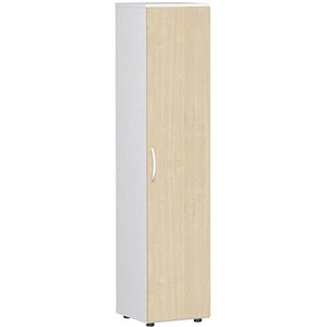 4038933486383 - Aktenschrank Flex S-345100-AW weiß ahorn 4 Fachböden 400 x 420 x 1808 cm