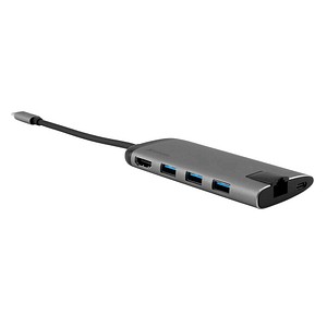 0023942491422 - USB-C™ Multiport-Hub USB-C 3x USB 30 HDMI Gigabit Ethernet SD microSD Kabellänge 15 cm