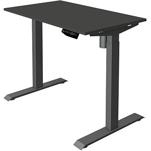 4044917440050 - Move 1 Elektrisch Höhenverstellbar Sitz-Stehschreibtisch Rechteckig Anthrazit T-Fuß 1000 (B) x 600 (T) x 1230 (H) mm Melamin Stahl 4044917440050 - Move 1 Elektrisch Höhenverstellbar Sitz-Stehschreibtisch Rechteckig Anthrazit T-Fuß 1000 (B) x 600 (T) x 1230 (H) mm Melamin Stahl
