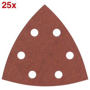 3165140603096 - Accessories 2607017110 Deltaschleifpapier mit Klett gelocht Körnung 240 Eckmaß 93 mm 25 St - Bosch