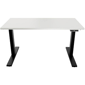 0796376505750 - E-WonderTech elektrisch höhenverstellbarer Schreibtisch weiß rechteckig T-Fuß-Gestell schwarz 1400 x 800 cm 0796376505750 Bis 0796376505750 - E-WonderTech elektrisch höhenverstellbarer Schreibtisch weiß rechteckig T-Fuß-Gestell schwarz 1400 x 800 cm 0796376505750 Bis