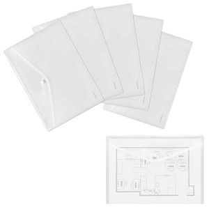 10 FolderSys Dokumententaschen DIN A4 transparent glatt 0,20 mm