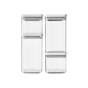 8710755122569 - brabantia Vorratsdosen-Set 105 200 cm hoch transparent grau 2x 07 2x 16 l 1 Set