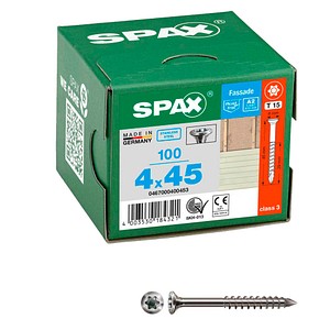 4003530184321 - 890189220040045 Fassadenschraube r 89018 Liko t-star 4 x 45 30 -t a 2 klein - Spax 4003530184321 - 890189220040045 Fassadenschraube r 89018 Liko t-star 4 x 45 30 -t a 2 klein - Spax