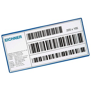 EICHNER Etikettentaschen blau 22,0 x 10,5 cm, 10 St.