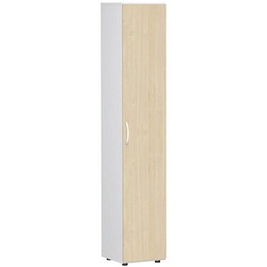 4038933486482 - Aktenschrank Flex S-346100-AW weiß ahorn 5 Fachböden 400 x 420 x 2160 cm