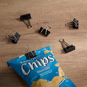 4040881856187 - 12 Foldbackklammern schwarz 41 cm 4040881856187 - 12 Foldbackklammern schwarz 41 cm