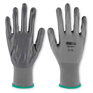 10 x HygoStar Nylon-Feinstrick-Handschuh Craft XL/10 grau VE=12 Paar