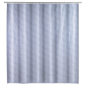 4008838368824 - Duschvorhang Sevilla 180 x 200 cm Blau Polyethylen-Vinylacetat blau weiß - blau - Wenko