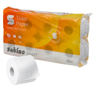 4000735088300 - Toilettenpapier Satino Smart 039010 3-lagig hochweiß 250 Blatt Rolle 4000735088300 2000 Stück 4000735088300 - Toilettenpapier Satino Smart 039010 3-lagig hochweiß 250 Blatt Rolle 4000735088300 2000 Stück