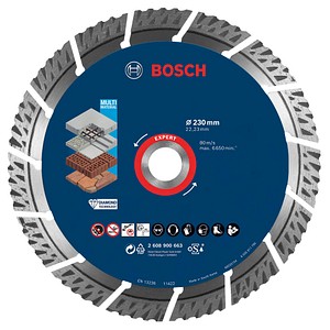 4059952539980 - 2608900663 EXPERT MultiMaterial Diamanttrennscheibe Durchmesser 230 mm Bohrungs-Ø 2223 mm Stein Beton Ziegel 1 St