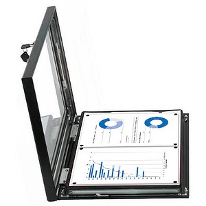 4250504568018 - Schaukasten grau 2x DIN A4 4250504568018 LMG