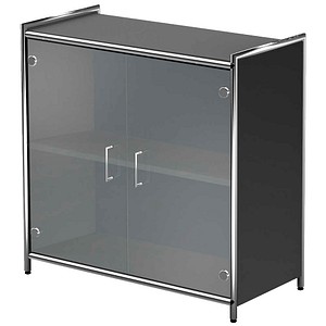 Kerkmann Sideboard Lago, 13798913 anthrazit, glas 80,0 x 38,0 x 78,0 cm, 1 St.