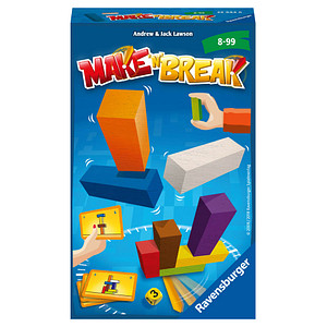 4005556234448 - Mitbringspiele - Ravensburger 23444 - Make n Break Mitbringspiel für 2-4 Spieler Kinderspiel ab 8 Jahren kompaktes Format Reisespiel Aktionsspi