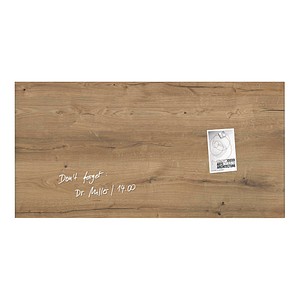 SIGEL Glas-Magnettafel artverum® 91,0 x 46,0 cm Natural Wood