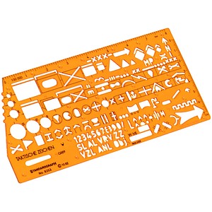 4014509010107 - Zeichenschablone Taktische Zeichen NATO 8353 orange