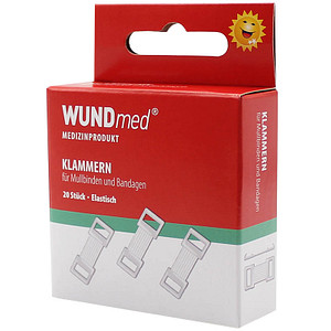 WUNDmed® Verbandklammern beige 1,5 x 3,5 cm, 20 St.