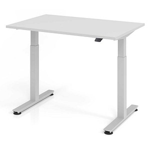 4032062151877 - Schreibtisch Ergonomic Aktiv XMST VXMST12 5 S ergonomisch grau rechteckig 120x80 cm (BxT) elektrisch höhenverstellbar 4032062151