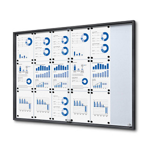 8596052168697 - Schaukasten SLIM grau 18x DIN A4 8596052168697 Showdown Displays