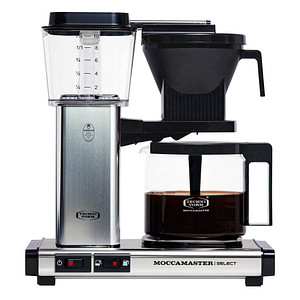 MOCCAMASTER KBG Select poliert Kaffeemaschine silber, 4-10 Tassen