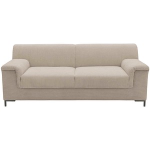 DOMO Collection 2,5-Sitzer Sofa Jamie taupe braun Stoff 192,0 x 81,0 x 76,0 cm, 1 St.