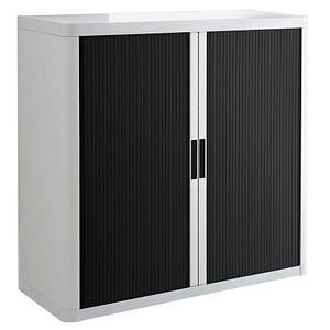 3660141934748 - Aktenschrank easy Office E1C0010000020 Kunststoff Stahl abschließbar 2 OH 110 x 104 x 415 cm keine Fachböden schwarz wei 3