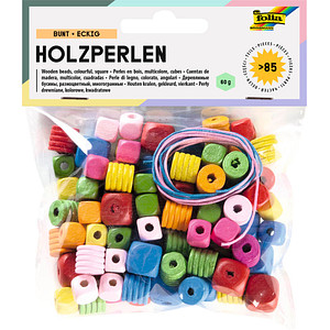 4001868061918 - Bastelset Holzperlen eckig sortiert 4001868061918 folia 2298 85 Stück 4001868061918 - Bastelset Holzperlen eckig sortiert 4001868061918 folia 2298 85 Stück