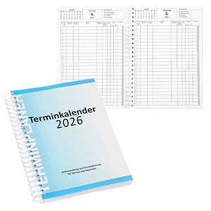 4052301111219 - Buchkalender Werkstatt-Termine 2026 blau 1 St