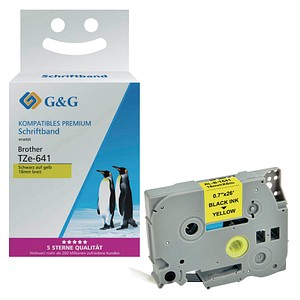 6934974117980 - Schriftband ersetzt Brother TZe-641 15560 180 mm schwarz auf gelb 1 St