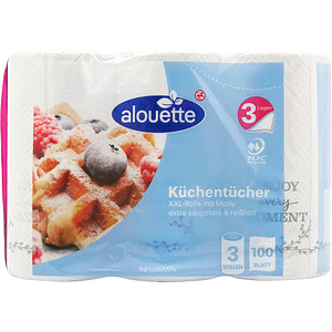 alouette Küchenrollen 3-lagig, 3 Rollen