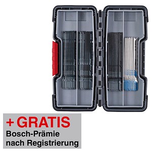 3165140846509 - AKTION BOSCH Wood and Metal Stichsägeblätter-Set 40-teilig mit Prämie nach Registrierung 3165140846509 - AKTION BOSCH Wood and Metal Stichsägeblätter-Set 40-teilig mit Prämie nach Registrierung