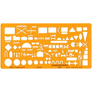 4014509010121 - Zeichenschablone NATO Truppenzeichen 8355 orange