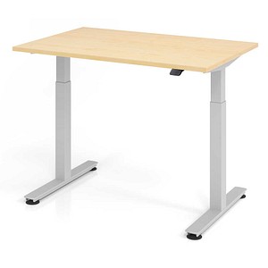 4032062151860 - Schreibtisch Ergonomic Aktiv XMST VXMST12 3 S ergonomisch ahorn rechteckig 120x80 cm (BxT) elektrisch höhenverstellbar 403206215