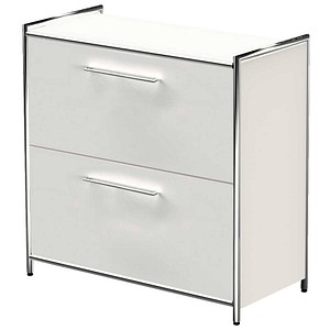 4044917429468 - Sidebaord Artline BxTxH 80x38x78cm 2 Schubfächer weiß weiß