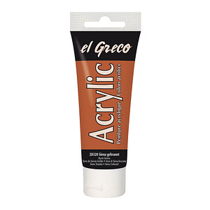 4000798283209 - El Greco Acrylic Tube siena gebrannt 75 ml Künstlerfarben - Kreul