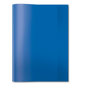HERMA Heftumschlag transparent blau Kunststoff DIN A4